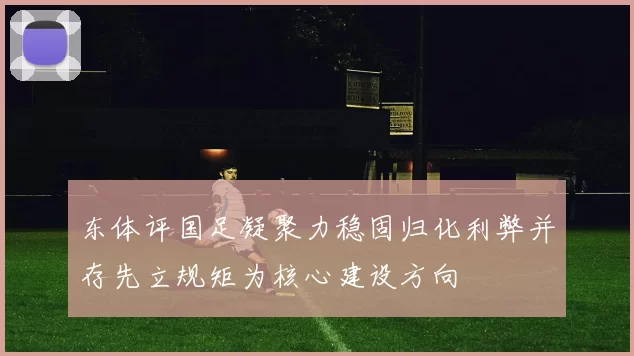 东体评国足凝聚力稳固归化利弊并存先立规矩为核心建设方向